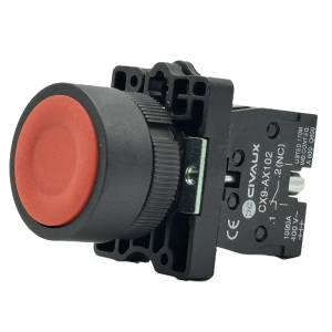 PUSH BUTTON PLASTIC RED