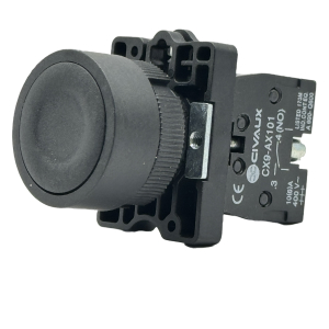 PUSH BUTTON PLASTIC BLACK